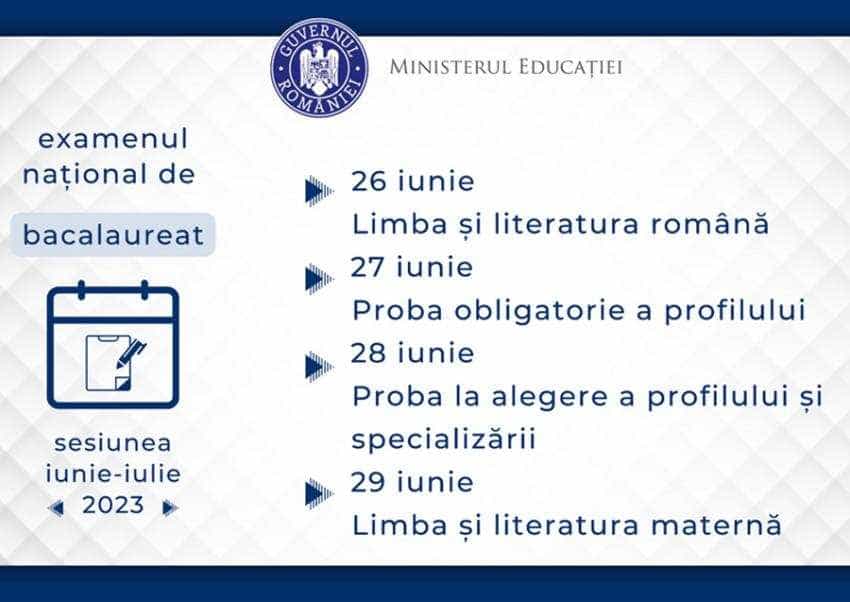 Bacalaureat Luni Ncep Probele Scrise Ziarul Ancheta Online