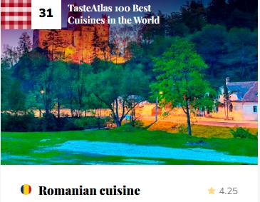 Romania loc in top bucatarii