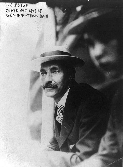 John Jacob Astor IV în 1909. Era cea mai bogată persoană de la bordul Titanicului