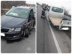 A pătruns pe sens opus și a intrat în coliziune cu o autoutilitară 8 Accident Lunca Corbului - A pătruns pe sens opus și a intrat în coliziune cu o autoutilitară