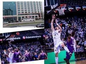 Uriașii de la U Cluj s-au cantonat la Ramada Pitești! Au înfruntat FC Argeș! Scor: 70-81 pentru campioană 2 colaj baschet U Cluj