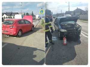 Accident cu 3 mașini! Doi oameni au ajuns la spital 1 accident stalpeni 1 - Accident cu 3 mașini! Doi oameni au ajuns la spital