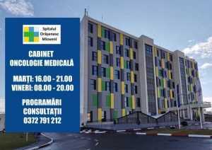 Nou! Cabinet de Oncologie Medicală la Spitalul Orășenesc Mioveni, din 15 aprilie 17 oncolog mioveni spital