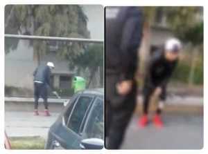 (video) Pitești: Pus să dea cu mătura, după ce a aruncat un chiștoc de țigară pe jos! 18 minor da cu matura - (video) Pitești: Pus să dea cu mătura, după ce a aruncat un chiștoc de țigară pe jos!