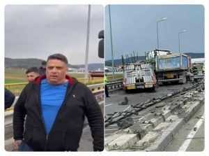 (VIDEO) Au văzut moartea cu ochii! Șoferi de tir- scăpați ca prin minune dintr-un teribil accident 1 accident-micesti (2)