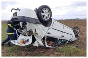 Accident cu victimă la Albota! Autoturism răsturnat 1 acc cu