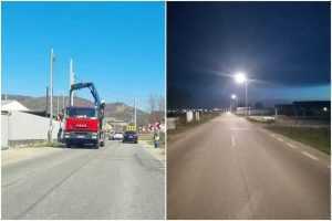 Untitled collage 4 - Extinderea iluminatului public în zona industrială a Ștefăneștiului, în curs de finalizare