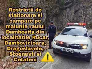 Atenție, argeșeni! Este INTERZISĂ camparea pe malurile râului Dâmbovița 1 mesaj-isu
