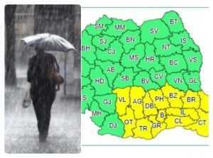 COD GALBEN în Argeș! Ploi torențiale și furtuni 2 cod galben ploi - COD GALBEN în Argeș! Ploi torențiale și furtuni