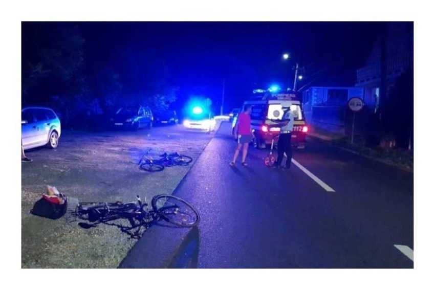 un biciclist accident