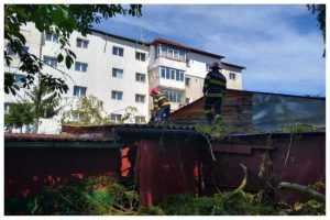 Un copac a căzut pe un garaj! Intervin pompierii argeșeni 1 Untitled collage 16 - Un copac a căzut pe un garaj! Intervin pompierii argeșeni