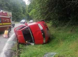 ACCIDENT MORARESTI - Update: Victimă încarcerată în accidentul de la Morărești