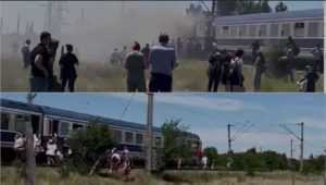 O locomotivă cu 250 de călători a luat foc! 10 locomotiva - O locomotivă cu 250 de călători a luat foc!