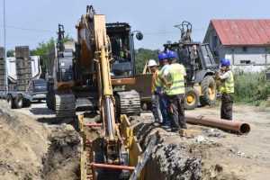 Mihaesti canalizare-lucrari