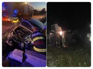 Dimineața accidentelor: Doi șoferi s-au răsturnat cu autovehiculele 1 accidente arges - Dimineața accidentelor: Doi șoferi s-au răsturnat cu autovehiculele