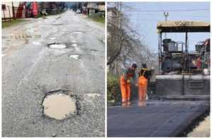 Group Concif asfaltează un drum judeţean ciuruit de gropi 1 asfaltare stoenesti group concif