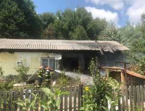 incendiu titesti2 - (VIDEO) Casă și anexă- cuprinse de foc