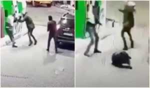 S-au luat la bătăie în benzinărie! Argeș 26 bataie benzinarie decembrie - S-au luat la bătăie în benzinărie! Argeș