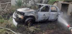 Oltima oră! Flăcările au cuprins un autoturism și 100 mp de vegetație! 1 flacari incendiu - Oltima oră! Flăcările au cuprins un autoturism și 100 mp de vegetație!