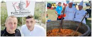Liviu Bosnea, cu Frăția Ceaunelor, a gătit pentru cei 13.000 de invitați la nunta lui Simion de la AUR! 1 ceaun simion bosnea