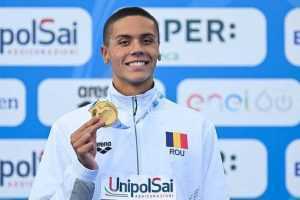 popovici aur - David Popovici s-a calificat în finala probei de 100 m liber, la Campionatele Mondiale de la Lima!