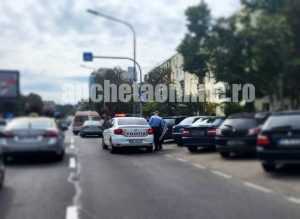 Accident pe Calea București! Pieton lovit de mașină 1 accident politie ambulanta 2 - Accident pe Calea București! Pieton lovit de mașină