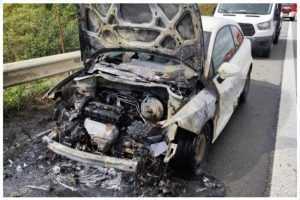 Untitled collage 1 - Un autoturism a luat foc pe autostrada A1!
