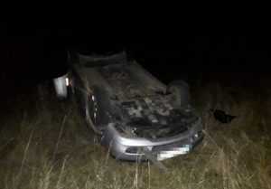 masina rasturnata 2 - Mașină răsturnată! Un bărbat a ajuns la spital