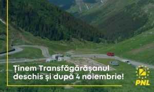 transfagaras e1667491608248 - PNL Argeș: "Ținem Transfăgărășanul deschis și după 4 noiembrie!"