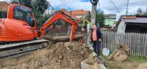 Albești. Trotuar pe ambele părți ale drumului național! 1 lucrari albestii de arges