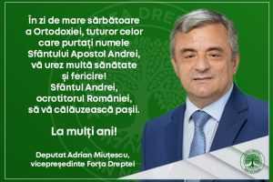 Adrian miutescu mesaj de sf andrei - Adrian Miuțescu: ”La mulți ani!”