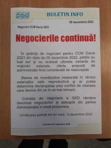 dacia negocieri - Negocierile continuă la Dacia! Ziua de astăzi - cu ghinion pentru salariați!