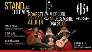 „Povești de adormit adulții” la Club Hush Pitești pe 14 decembrie! 17 povești hush