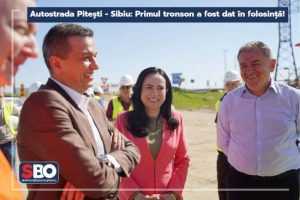 SBO autostrada Pitesti Sibiu e gata primul tronson 2022 - Simona Bucura Oprescu: E gata prima parte din autostrada Pitești - Sibiu!