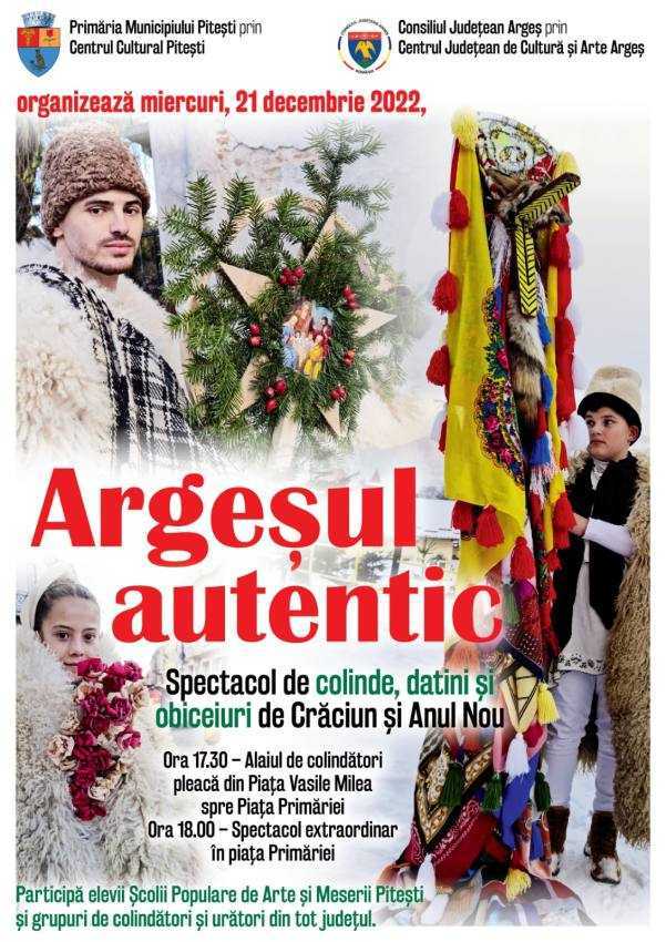 afis sarbatori piytesti Sursă foto: Facebook Primăria Municipiului Pitești