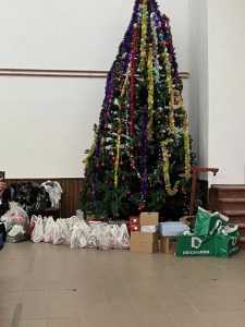 Jandarmii argeșeni au împodobit cu cadouri bradul copiilor din Hârsești 3 jandarmii daruri