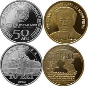 Emisiuni numismatice. O monedă de aur și alta de argint 26 Sursă foto: site BNR