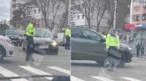 politista trafic dirijare - A făcut traficul praf într-o intersecție! Imaginile au devenit virale!