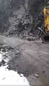 Transfăgărășan drum blocat 