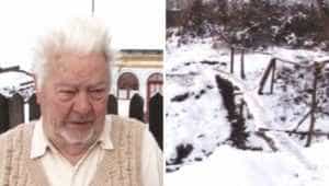 pod bustean arges - Un viceprimar din Argeș le-a trimis sătenilor un buștean pentru a-și improviza singuri o punte!