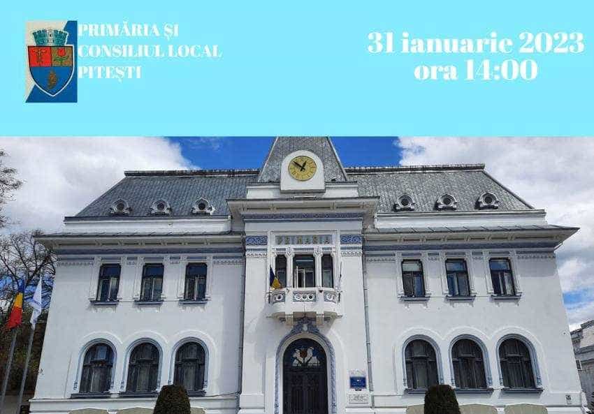 sedinta pe buget pitesti Sursă foto: Facebook Primăria Municipiului Pitești