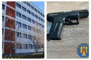 pistol barbat spital