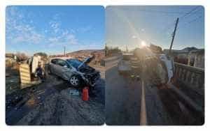 accident calinesti centrala - Accident în Argeș! Două șoferițe au ajuns la spital