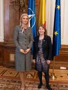 Alina Gorghiu, întâlnire cu ambasadoarea SUA în România, E.S. Kathleen Ann Kavalec 1 Sursă foto: Senat.