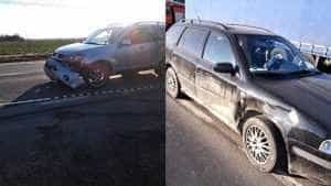 accident - Argeș: Accident grav cu 2 autoturisme! O femeie a fost transportată la spital!