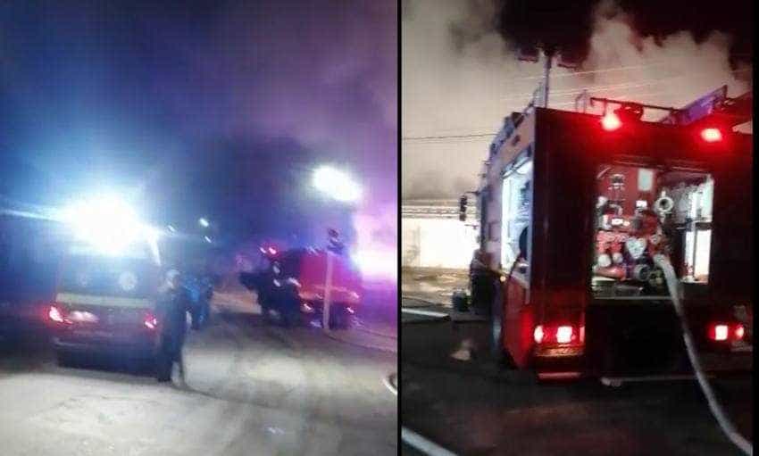 pompieri incendiu noapte