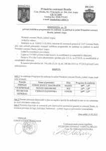 BRADU. Program de audiențe la Primărie! 1 Bradu audiențe