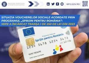 Vouchere sociale 2023! Ministerul a virat prima tranșă 20 Sursă foto: Facebook Ministerul Investițiilor și Proiectelor Europene