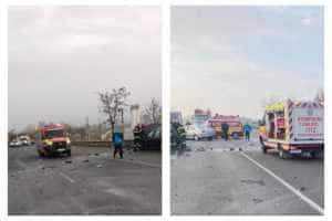 Untitled Project 4 - (VIDEO) Accident cu trei victime la Albota! Trafic blocat!