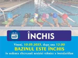 Bazinul de înot Mioveni, închis vineri 10 martie! 1 bazin Mioveni